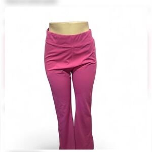 Women's Pink Stretch Flare Leggings